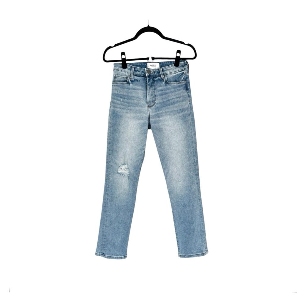 Evereve High Rise Ever Straight Jeans